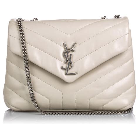 sac yves saint laurent blanc|saint laurent sac du jour.